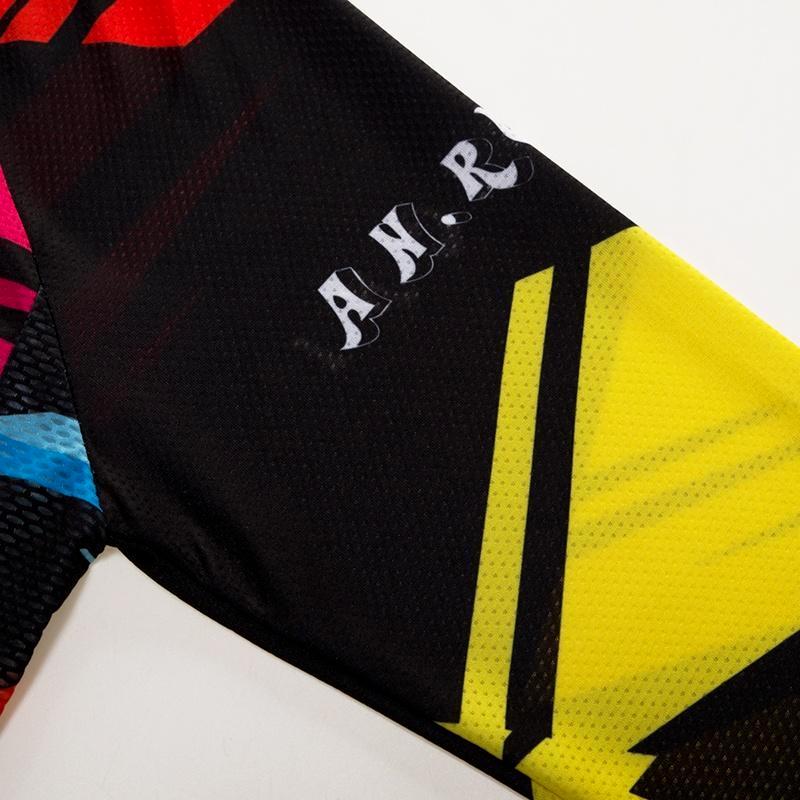 Riding Bicycle Jerseys Cycling Clothing Set Colorful Long Sleeve Black Bib Pants Bicycle Clothes Suit