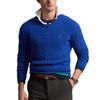 Polo Ralph Lauren Solid Color Cable Knit Sweater Men sweater Blue MNPOSWE16822029-400