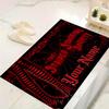 Custom 1Pc Gothic Black Spiderweb Theme Flannel Personalized Rug Non Slip Floor Mat Soft Carpet for Living Bedroom Office Home Decor Gift