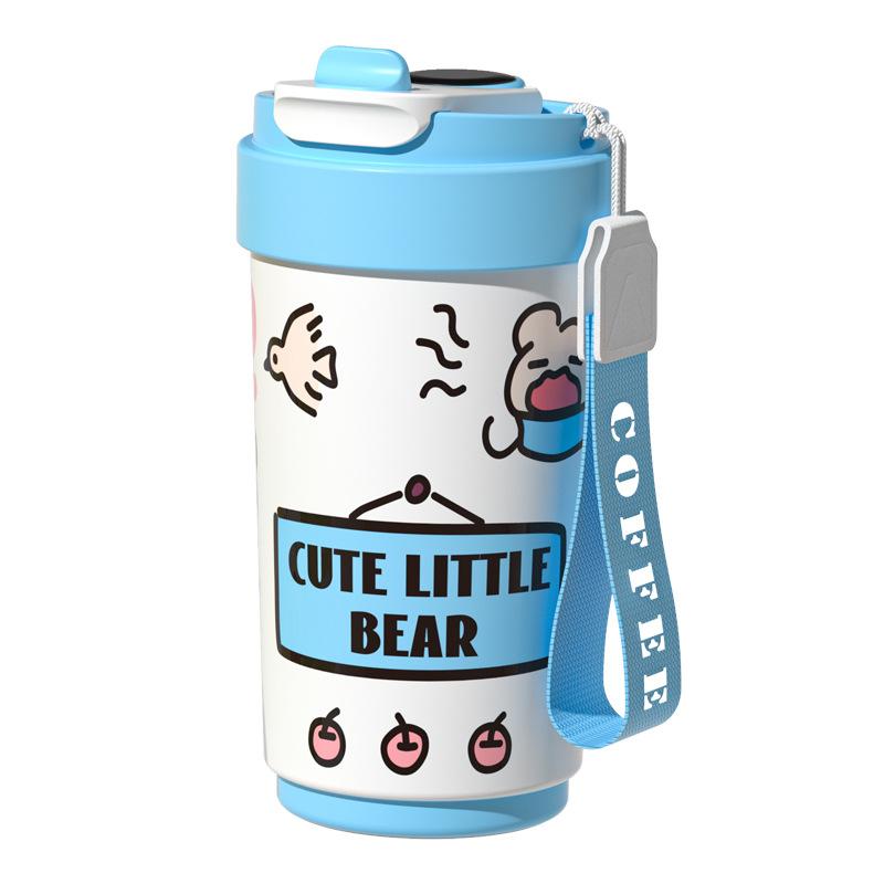 Water bottle intelligent temperature display stainless steel thermos cup water cup cup men's and women's coffee cup