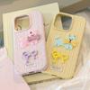 Fresh Polka Dot Cartoon Puppy Apple 16promax Mobile Phone Case Iphone15 Suitable for 12 Three Dimensional 1413