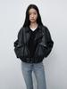 DUNST Unisex Cropped Leather Blouson_Udju6C108_Black