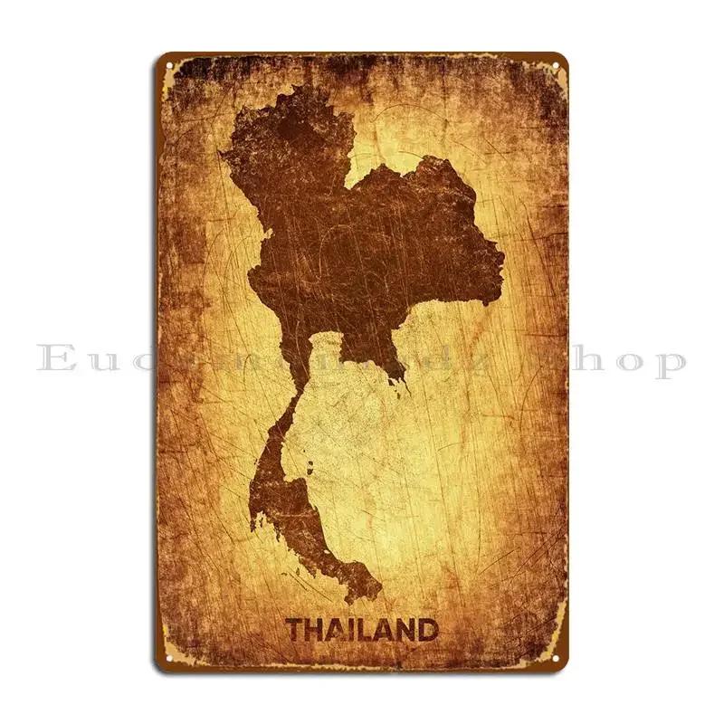 Thaïlande Bangkok Panneau Métallique Salon Garage Plaques Personnalisé Personnaliser Affiche Panneau Étain Vintage