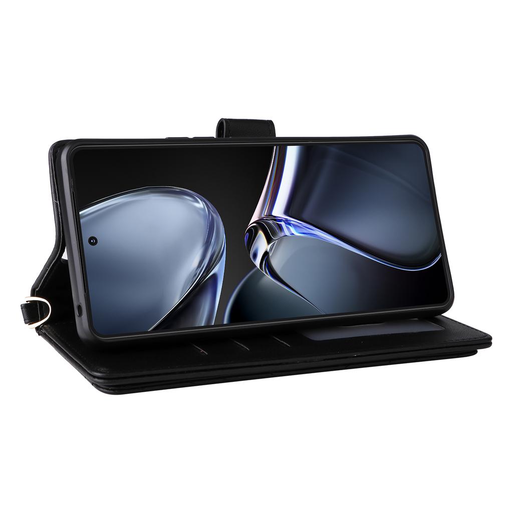 Etui Portfelowe na Asus Zenfone 12 Ultra 5G z Paskiem na Ramię/Nadgarstek Skórzane Etui na Telefon z Podstawką