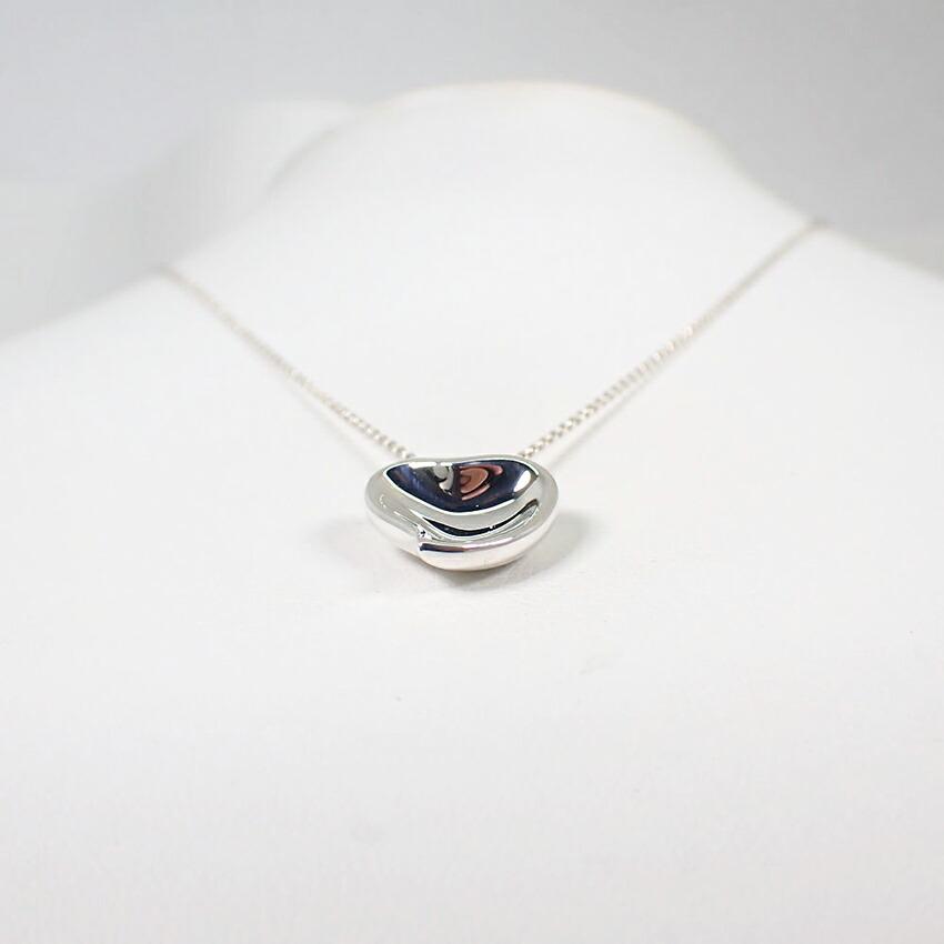 Pre-owned Tiffany 925 Full Heart Pendant Necklace J56-8