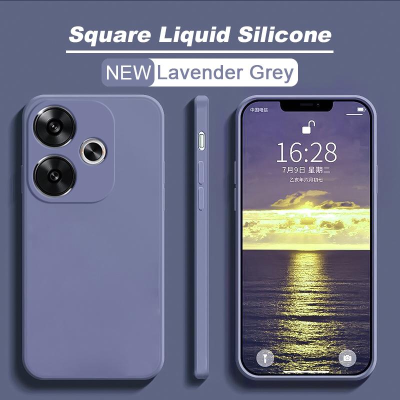 For Poco F6 Case Luxury Liquid Silicone Case For Xiaomi Poco F6 Poco F 6 PocoF6 Pro F6Pro 5G Soft Cases Shockproof Cover