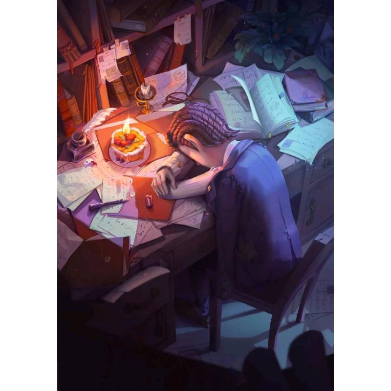 Identity V Poster Anime Game Poster Gardener Little Girl Red Lady Horror Game Canvas Print Decoration Painting Home Room Decor