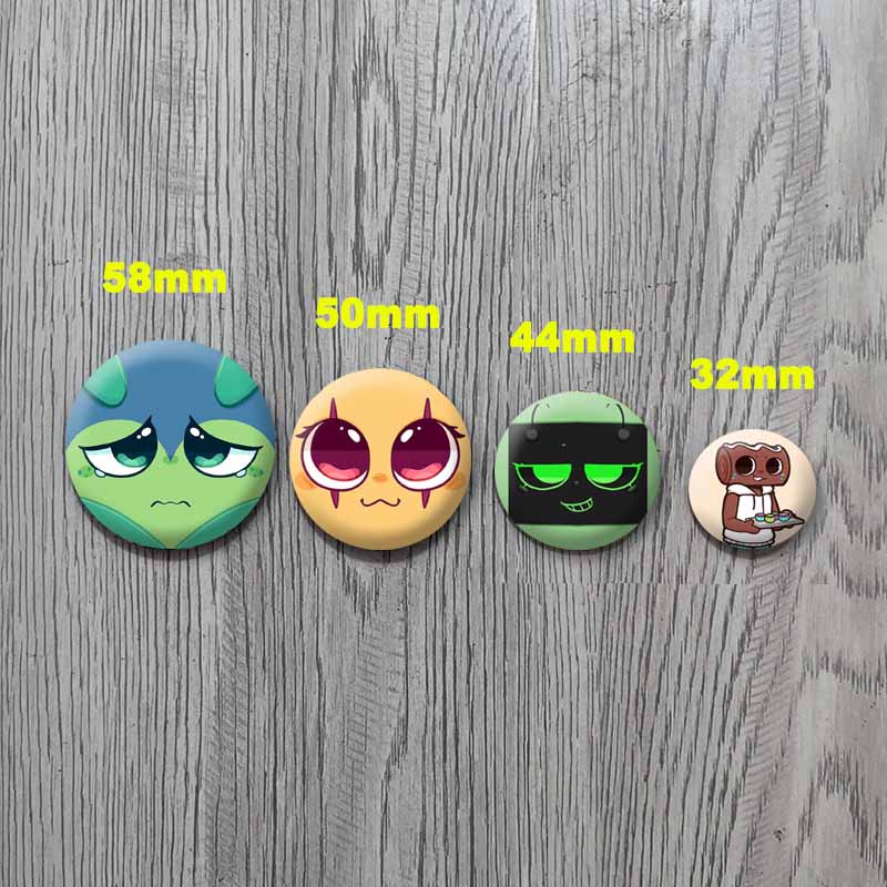 Game Peripheral Characters Brooches on Clothes Pebble Shelly Bobette Vee Cartoon Badge Collectible Lapel Pins Fans Jewelry Gifts