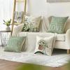 Vikama Floral Cushion Cover Summer Decorative Cushion Cover Rustic Country Home Living Room Sofa Bedroom Cushion Cover