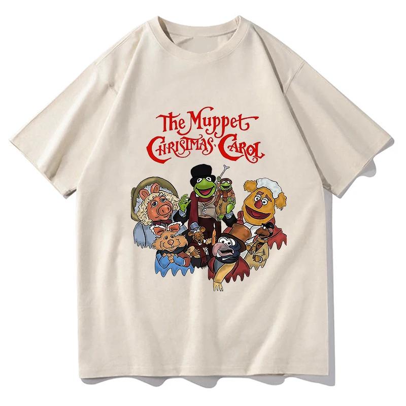 Muppets Christmas Carol Tshirts Cartoon Print Cute Teeshirt Tops Pure Cotton Tshirts Camisetas Womenunisex Tees Top Short Sleeve
