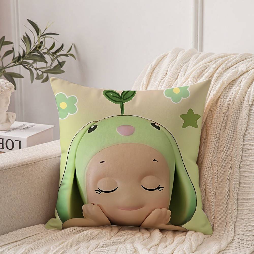 Cute E-elemental Kawaii Pillow Case Home Decor Throw For Sofa Bed Car Room Decor Gift Idea