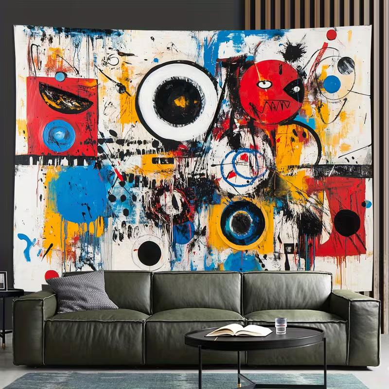 2D Printed Neo-Expressionist Art Background for Urban Aesthetic Decor 47.2x31.5inch/120*80cm
