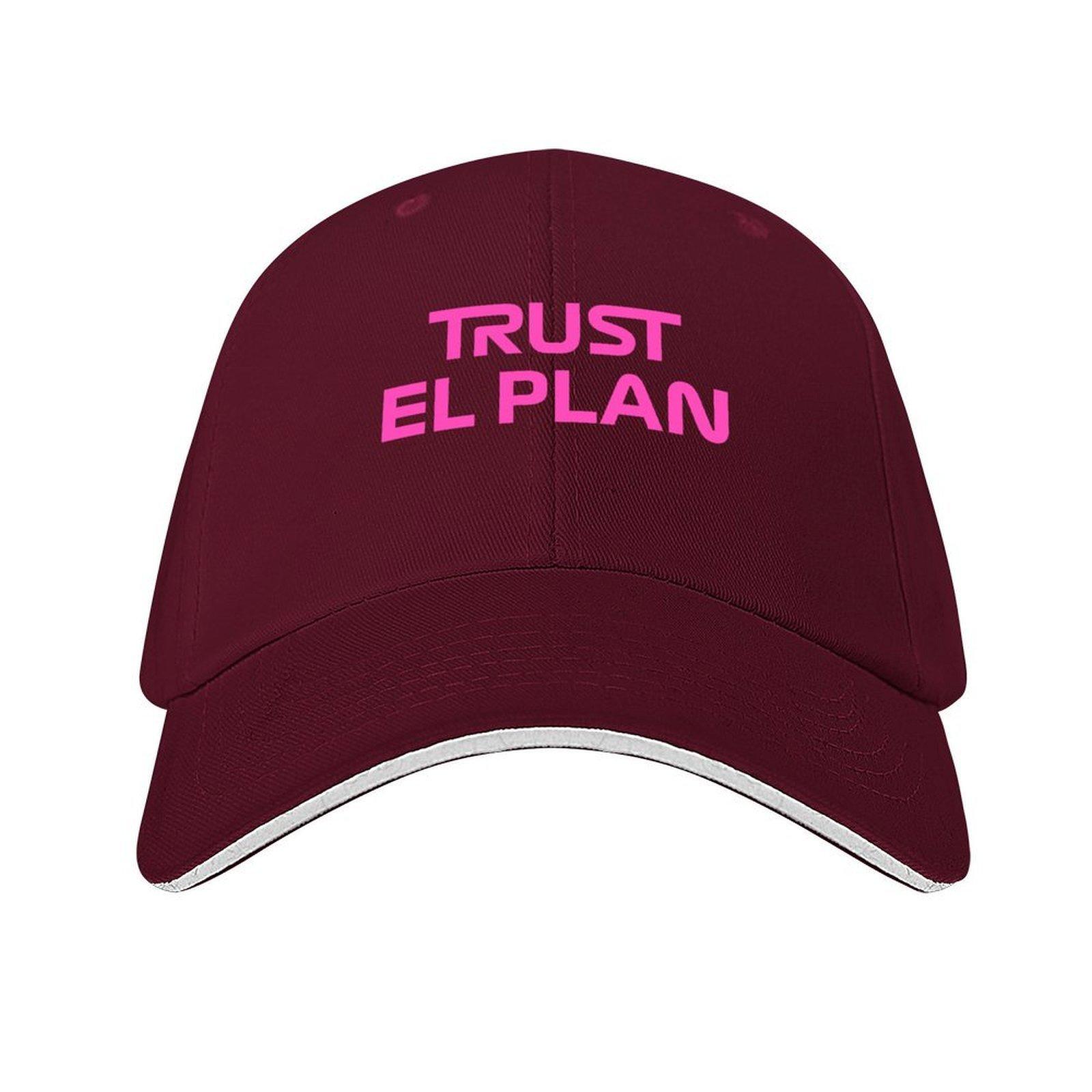 

Copy of Trust El Plan Pink Baseball Cap Sunscreen mens big size hat Male hat Luxury Hat Boy Child Womens