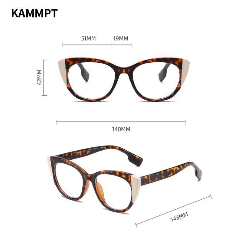 Oversized Cat Eye Glasses New in Stylish Blue Light Blocking Eyewear Trendy Brand Designer Multicolor Rim Eyeglasses