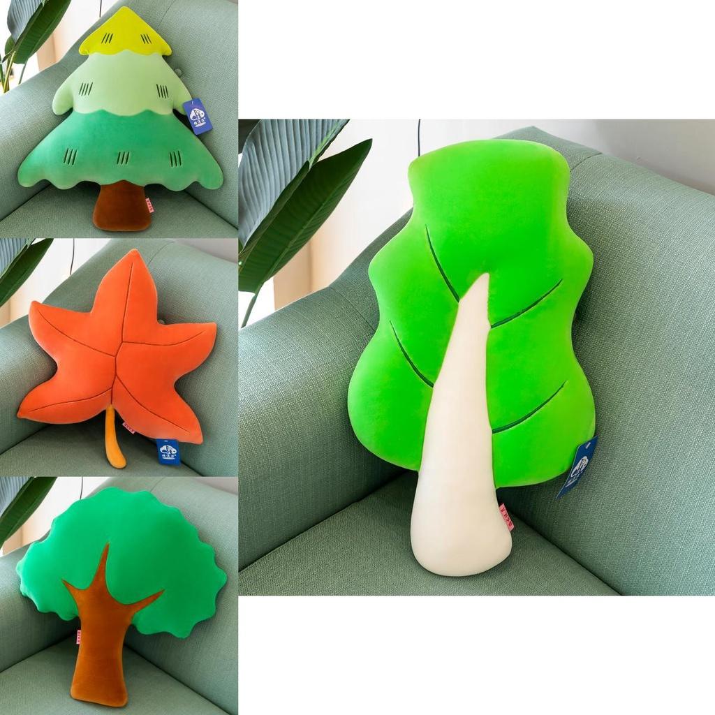 Plush Leaf Pillow For Office Or Home Decor Soft And Comfortable