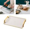 Serving Tray with Handles Jewelry Tray for Dressing Room Bathroom Decoration