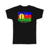 Gift T-Shirt : New Caledonia Flag Australia Travel Expat Country Watercolor