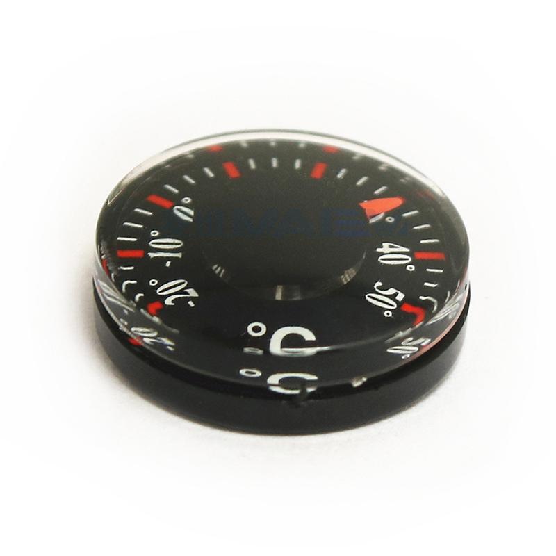 1 Stück -20~50°C 20 mm Rund Quadratisch Hohe Genauigkeit Temperaturmesser für Innen Außen Wand Gewächshaus Zuhause Thermometer
