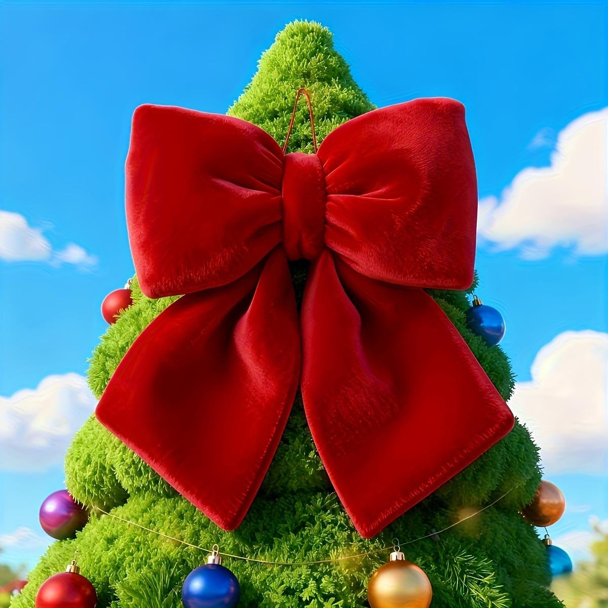 

Large Christmas Bow Ornament,Christmas Decoration Bow,Christmas Tree,Wedding Scene Setup,Party Decor, Gift Wrapping,New Year