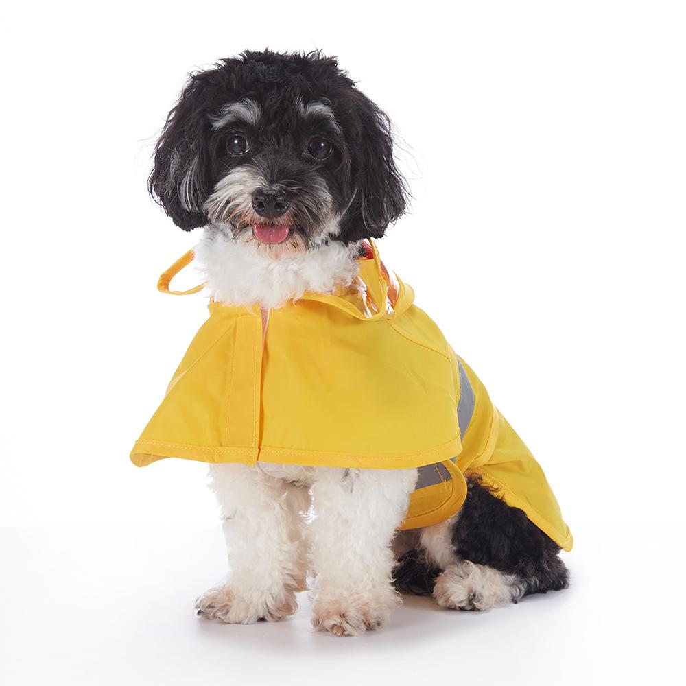 Reflective Dog Raincoat Costume: Summer Bathing Duck Design for Small Dogs