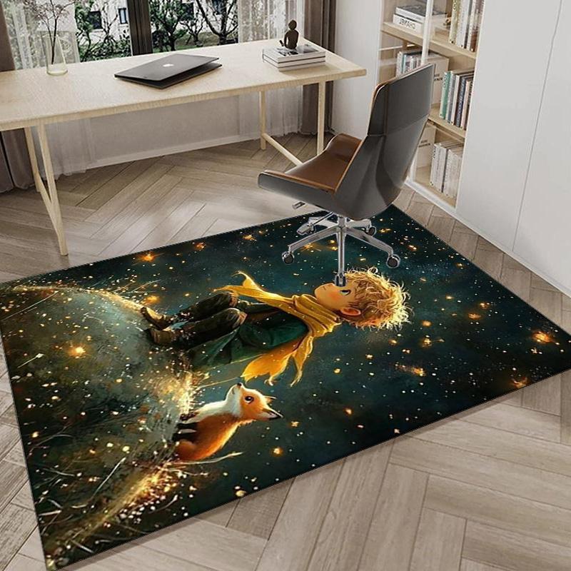 Prince's Nightly Embrace Carpet, Chair Rug,Rug for Office Bedroom living rooms, Doormat decor Fan Gift Christmas Gift