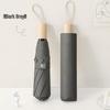 Xuqing Solid Wood Handle Three-Fold Sun and Rain Umbrella