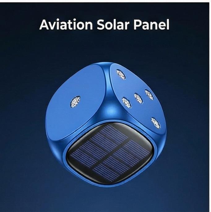 Solární diamantové kostky Aromaterapeutické světlo Spouštěná rotace Tepelně odolný Dlouhotrvající držák vůně do auta