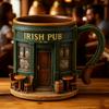 Irish Pub Resin Stainless Steel Mug Home Resin Crafts Ornaments