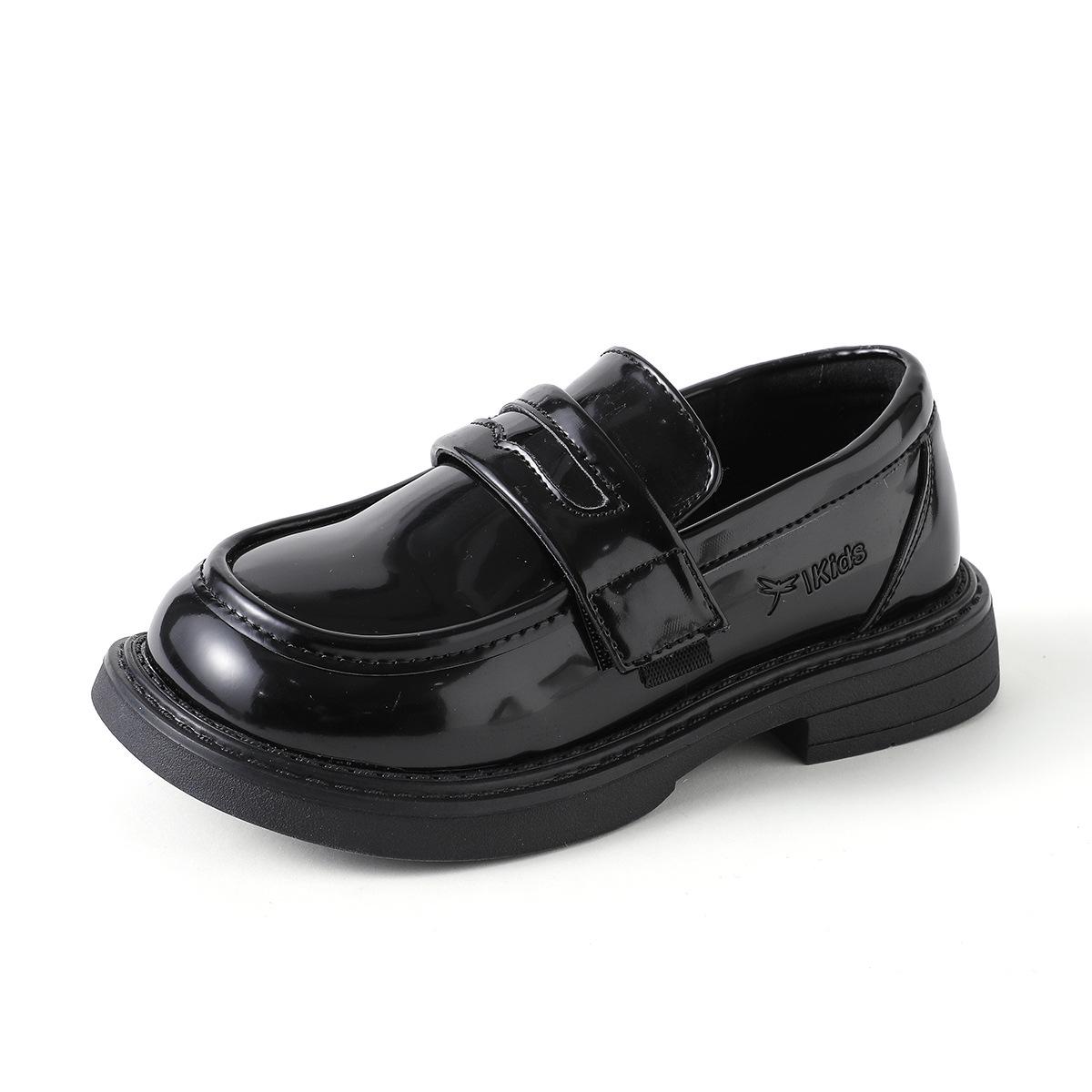 Red Dragonfly Girls  Princess Loafers - Spring/Autumn 2026 Style, Small Black Leather Performance Shoes 36 чёрный