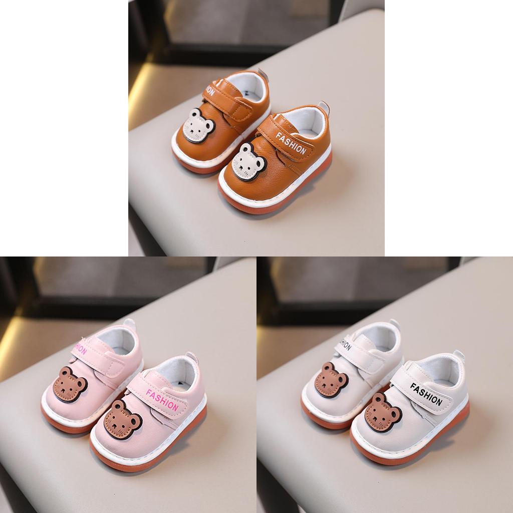 Cartoon Baby Toddler Soft Sole Shoes With Velcro For Newborns
