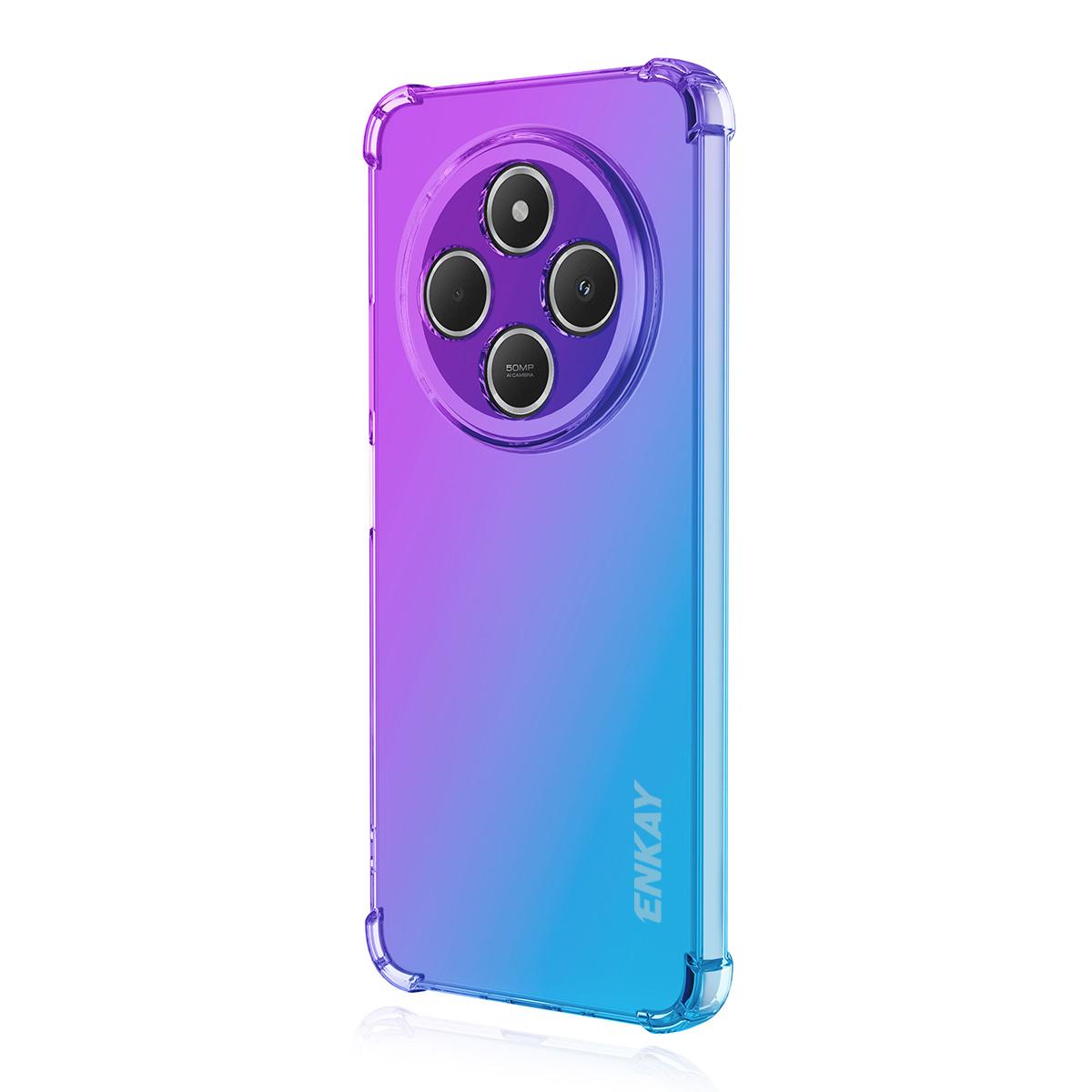 

For Xiaomi Redmi 14C 4G/Xiaomi Redmi 14C 5G TPU Case ENKAY Thickened Four Corner Drop-proof Phone Back Cover Purple/Blue
