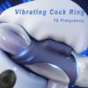 Vibrating Cock Ring for Men Delayed Ejaculation Couple Co Vibration Dual Penis Lock Ring Male Penis Masturbator Adult Sex Toy