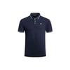 Striped Collar Short Sleeve Polo Shirt Men Tops Navy-Blue 8N1F2B-1JPTZ-0939