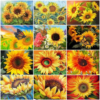 Pittura Diamante Fai da Te 5D Girasole Trapano Completo Punto Croce Ricamo Diamante Kit Decorazione Casa