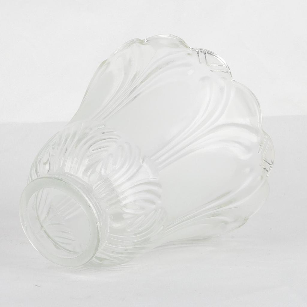 Vintage tarzı yedek cam gölge şeffaf konyak aksesuar küre ışık tavan vantilatörü duvar armatürleri için koni gölge ile kapakları