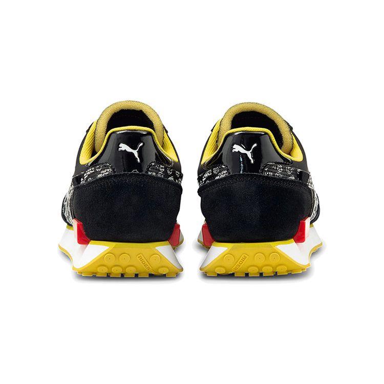 Puma Future Rider Unisex Sneakers Black White Yellow Red 380483-01