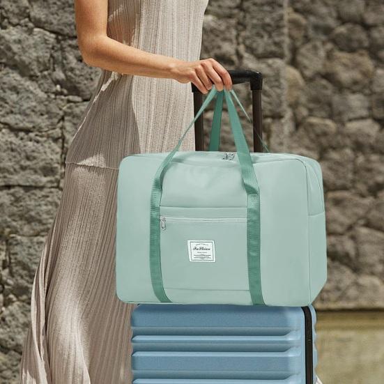 Waterproof Travel Storage Bag Zipper Closure Large Capacity Multipurpose Luggage Bag with Reinforced Handle