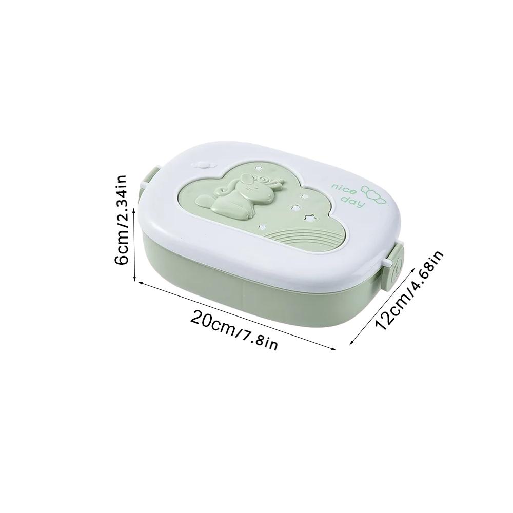 Niedliche Tragbare Lunchbox für Kinder Fächer Mikrowellengeeignete Bento Lunchbox Kinder Kind Schule Outdoor Camping Picknick Lebensmittelbehälter