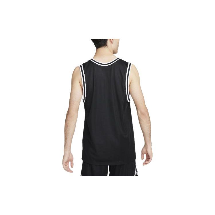 Nike Dri-Fit DNA Color Block Logo V-Neck Basketball Jersey Men tops Black FQ3708010