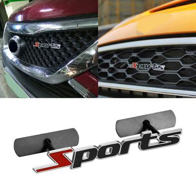 Sports Letter Metal Emblem Badge Car Grille DIY Sticker Vehicle Decor