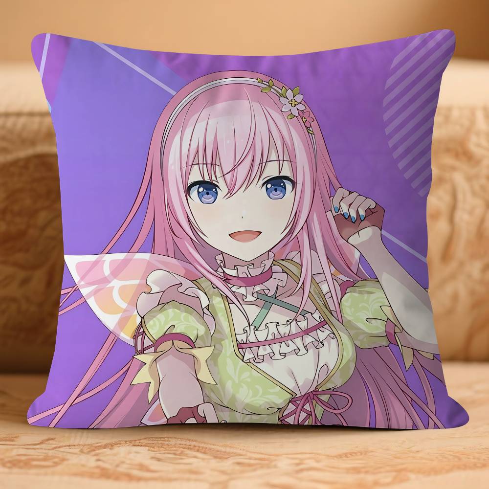 Pjsk Megurine-Luka Pillowcase Toon Gift Cushion Cover Bedroom Home Sofa Chair Seat Decor Pillow Case