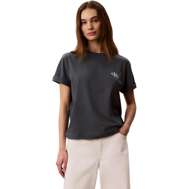 Calvin Klein Boxy Fit Comfortable Soft Regular Sleeve T-Shirt Women tops LV047G826GCEG