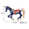 Vintage Court Style Enamel Galloping War Horse Brooches Pins For Women Clothing Accessories Men Fashion Suit Lapel Corsage