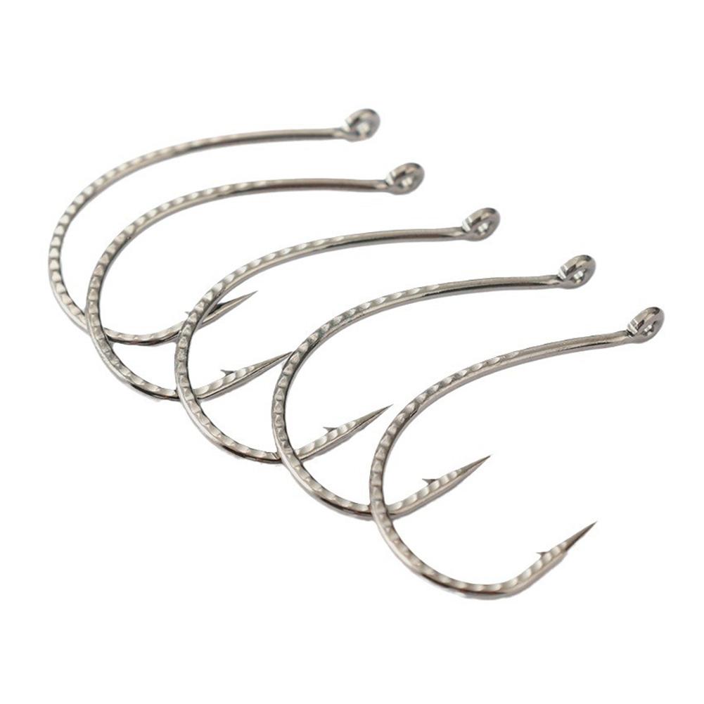 100PCS/Box Fishing Hooks Set High Carbon Steel Barbed FishHooks Fish Hooks for Freshwater Saltwater Fishing Accessories