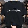 Summer Unisex T-shirt Minimalist Style Race Car Print T-Shirts Unisex High Quality Cotton T Shirt for Unisex Short Sleeve Male Tee 260gsm
