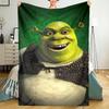 Shrek Theme Printed Blanket - Perfect for Couch, Bed, Travel & Outdoor Use | Machine Washable, Cozy & Durable.
