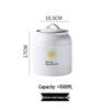 Ceramic White Sugar Jar: Large, Sealed Storage for Milk Powder, Tea, Grains, and Snacks
