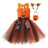 Girls Halloween Cosplay Costume Carnival Fancy Girl Performance Pumpkin Party Dress