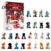 Christmas Tree Hanging Ornaments 2026 Dragon Advent Calendar, 24 Days Funny Baby Figures Countdown Acrylic Decorations 2D Cartoon for Xmas Tree, Home