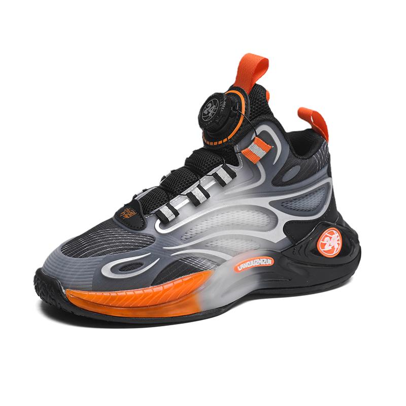 

Детская дышащая и модная повседневная спортивная обувь большого размера, баскетбольные кроссовки, кроссовки для бега, детская обувь 31-41 41 оранжевый